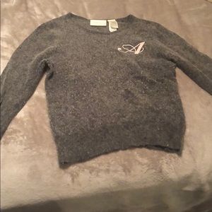 Liz Claiborne petite sweater in heather gray